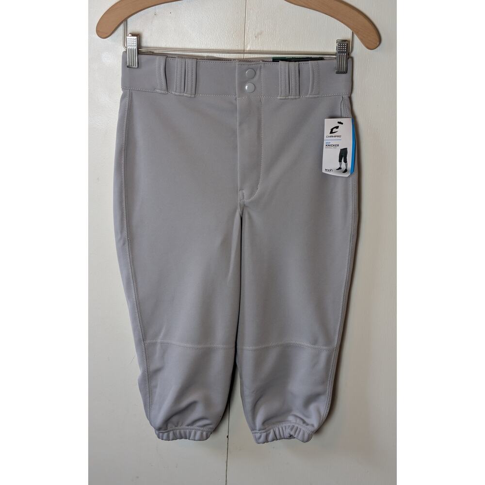 CHAMPRO Gray Baseball Pants Youth Large